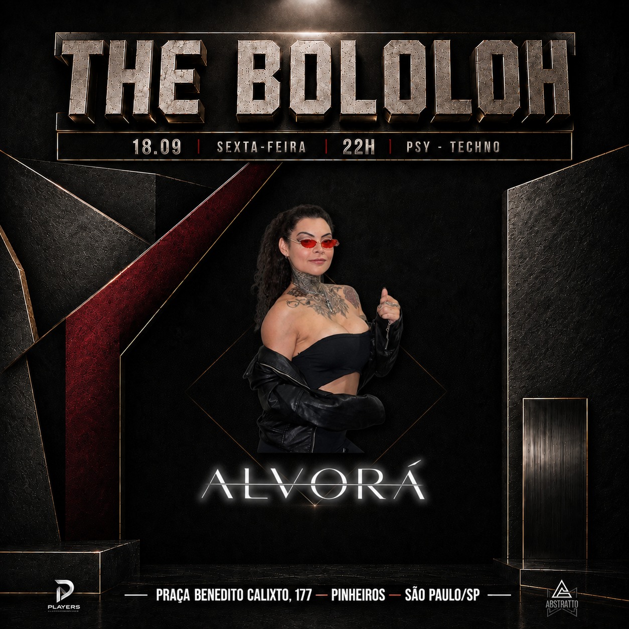 THE BOLOLOH — ALVORÁ upcoming performance flyer